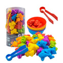Educational Colour Sorting toy Dinosaurs 48 pieces (Assorted)
