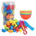 Educational Colour Sorting toy Dinosaurs 48 pieces (Assorted)