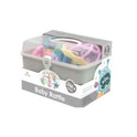 Little Tin Lok 7-Piece Baby Rattle & Teether Set with Storage Case – Brand New Newborn Sensory Gift Set
