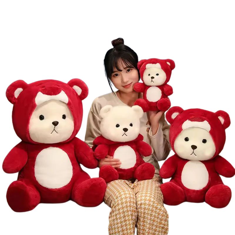 Cute Hooded Teddy Bear Stuff Toy (40cm)