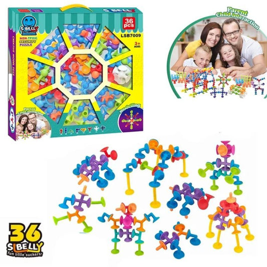 Stick-On Suction Puzzle Toy – Creative Fun for Kids & Parent-Child Bonding