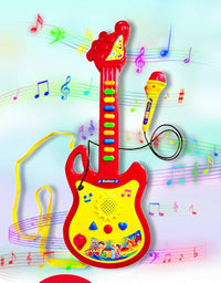 Musical Guitar With Mic And Lights Toy For Kids
