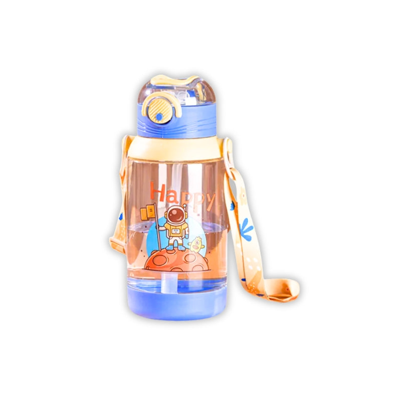 3D Space 13 Inch School Bag & Blue Transparent Water Bottle (GB-2020) (Deal)