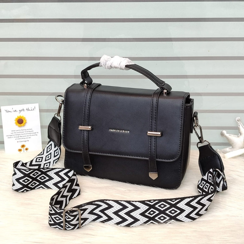 Elegant Imported Luxury Crossbody Handbag with Thick Strap & Multi-Compartment Design
