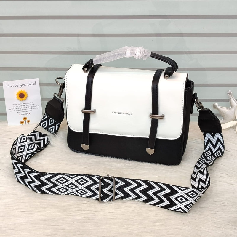 Elegant Imported Luxury Crossbody Handbag with Thick Strap & Multi-Compartment Design
