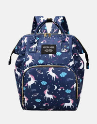 Adorkable Unicorn Diaper Backpack - Navy Blue
