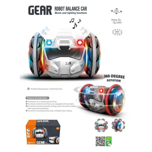 360 Spinning Robot Balance Car – Electric Light & Music Toy for Kids