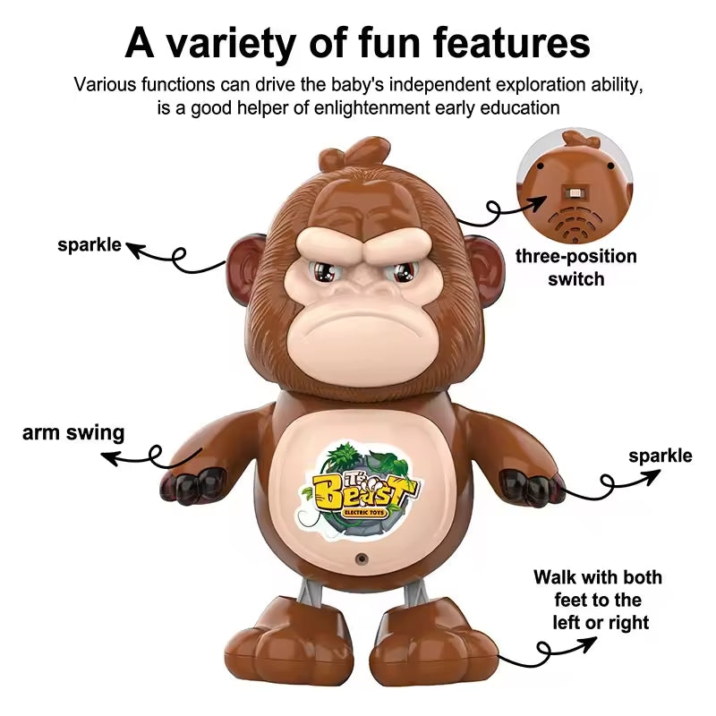 It's Beast Electric Monkey Toy With Music And Dynamic Light For Kids