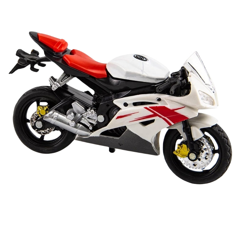 Yahama R6 Die-Cast Alloy Bike Toy For Kids (White)