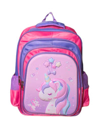 3D (16) Inches Trolley School Bag For Girls
