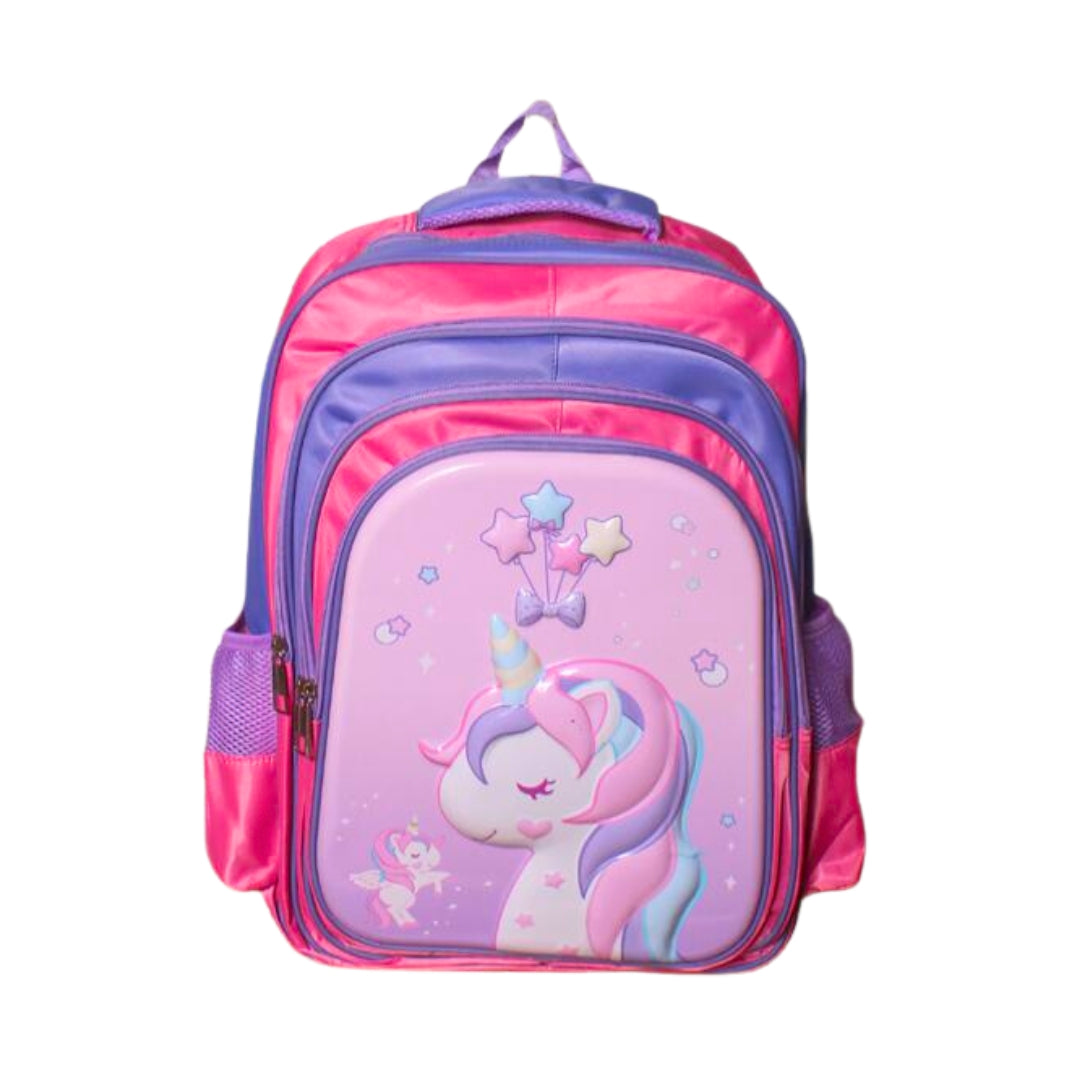 3D (16) Inches Trolley School Bag For Girls