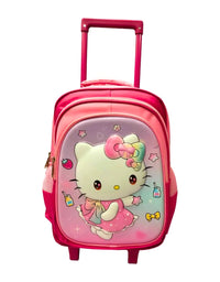 3D (16) Inches Trolley School Bag For Girls
