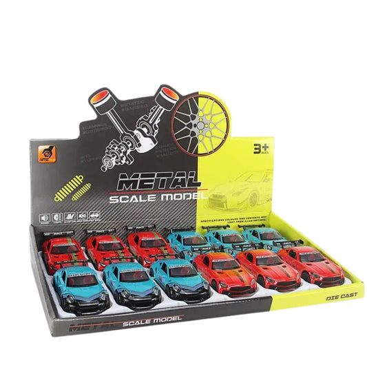 Popular 1:36 Die-Cast Pullback Model Car – 3-Door Opening Metal Toy Vehicle