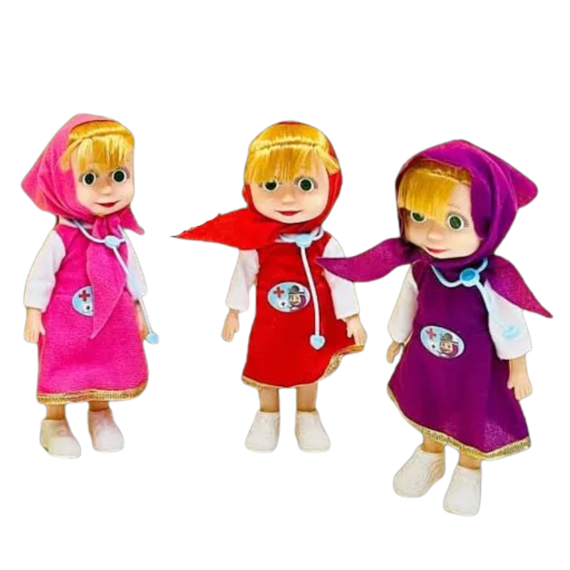 Masha Doll Set – Magic & The Girl 8-Inch Doll Pack of 3