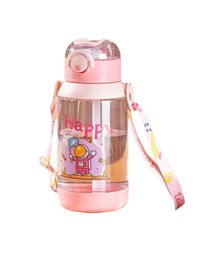 3D Hello kitty 13 Inch School Bag & Pink Transparent Water Bottle (GB-2020) (Deal)
