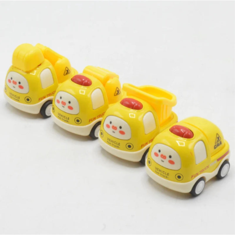 Mini Die-Cast Dinky Cars - 4 Pcs