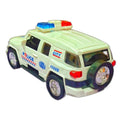 White Battery Operated City Police Jeep