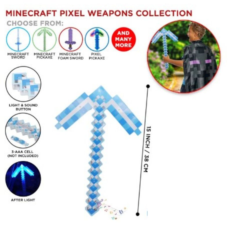 Pixel Blaze Illumina Sword: Mine Craft Edition For Kids