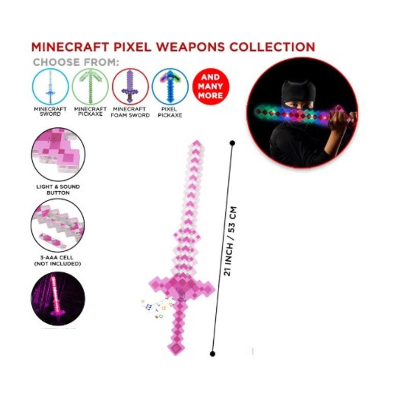 Minecraft 11 Lights IC Pixel Grid Sword