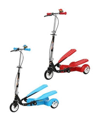 3 Wheels Folding Dual Pedals Wings Scooty For Kids

