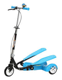 3 Wheels Folding Dual Pedals Wings Scooty For Kids
