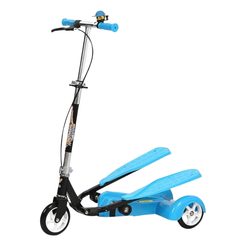 3 Wheels Folding Dual Pedals Wings Scooty For Kids