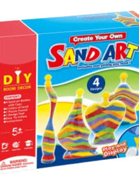 Color Day Sand Art Kit - 4 Designs, 6 Vibrant Colors
