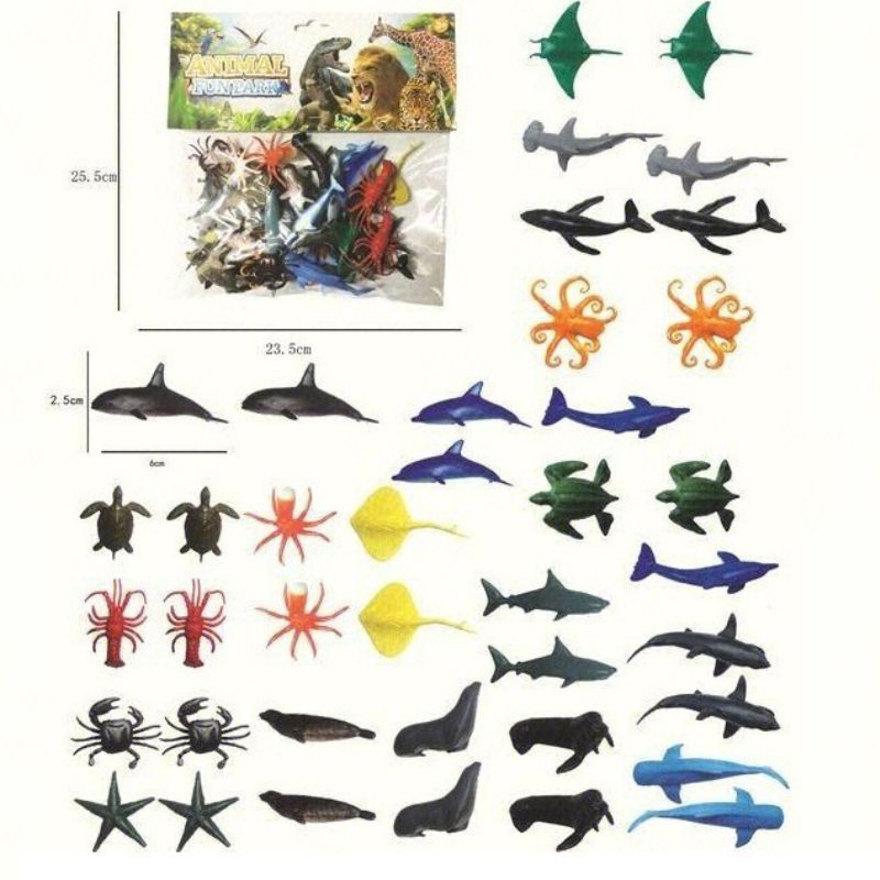 Dive Into Adventure With Our Sea Ocean Animals Plastic Toys Set