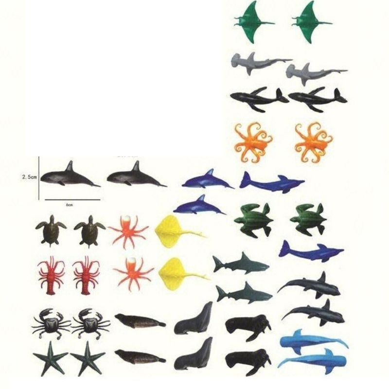 Dive Into Adventure With Our Sea Ocean Animals Plastic Toys Set