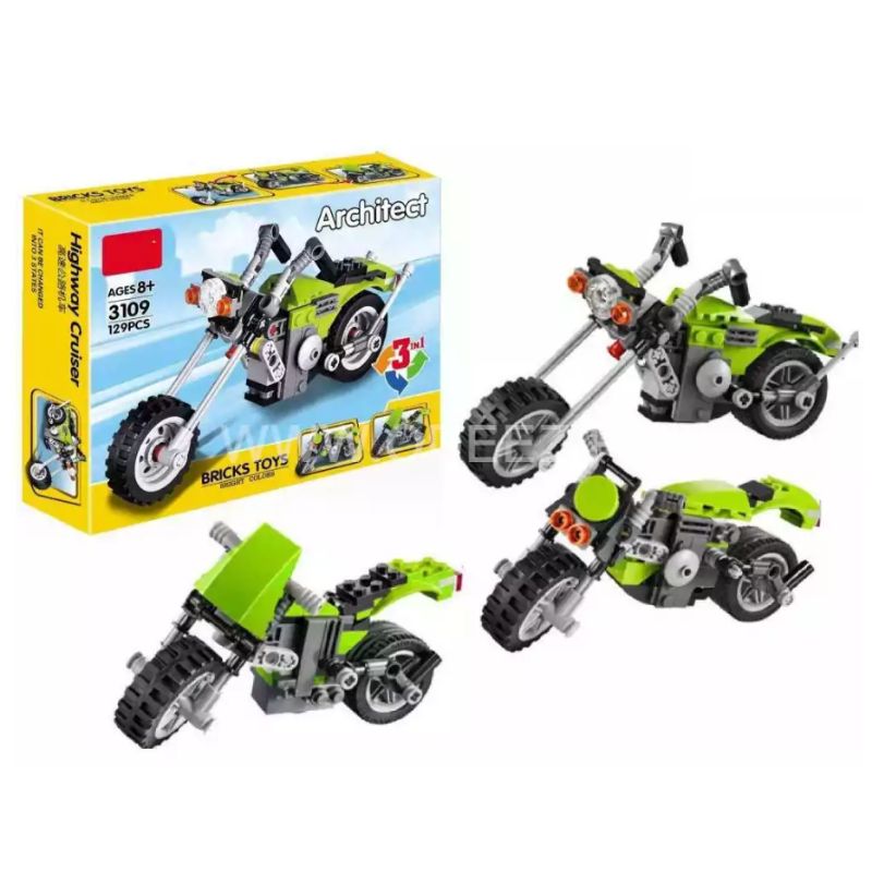 Unleash Speed And Style- Architect Super Racer Bike 129pcs Building Set