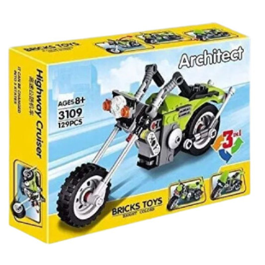 Unleash Speed And Style- Architect Super Racer Bike 129pcs Building Set