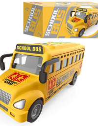 Battery-Operated School Bus With Dazzling Lights
