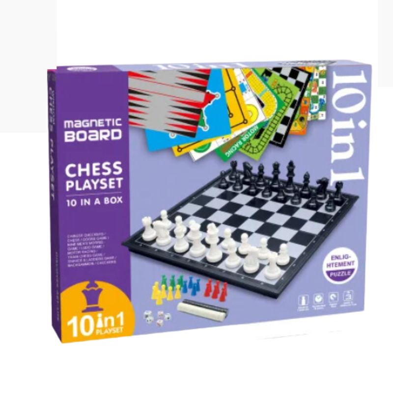 Educational Folding Magnetic Chess Table Game - Learn & Play