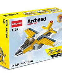 Fly High With Creativity- Architect Super Airplane 130pcs Building Blocks Set
