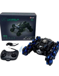 8 Wheels Stunt Remote Control Spray Car
