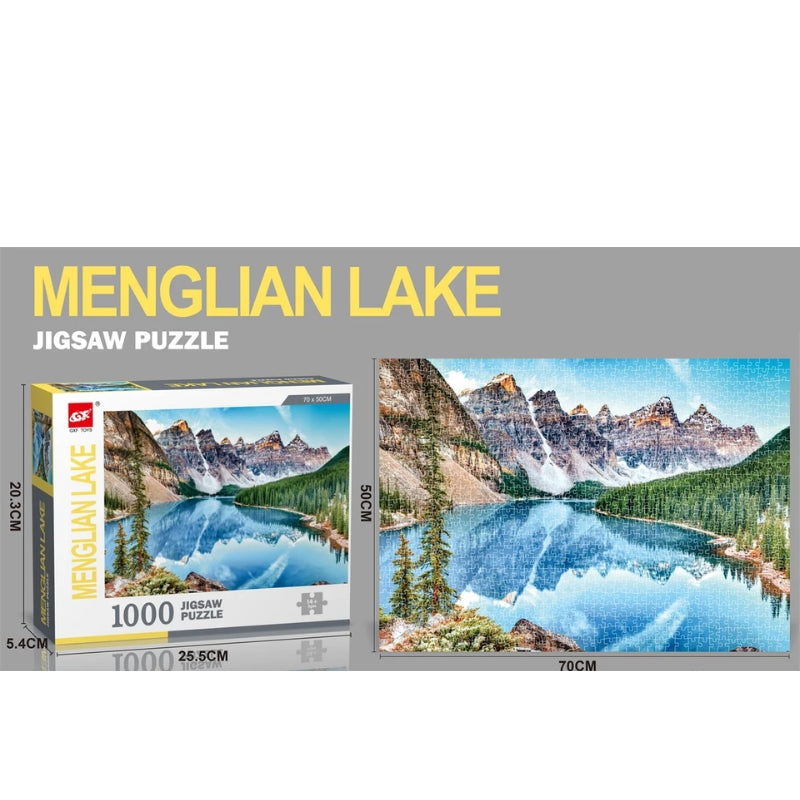 Menglian Lake Jigsaw 1000 Piece Puzzle Toy