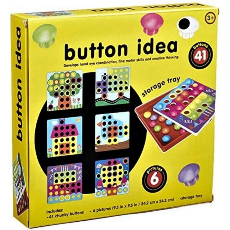 Creative Button Art Toy: Fun & Educational Play for Kids