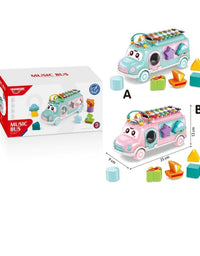 Baby Musical Xylophone Bus Toy For Kids
