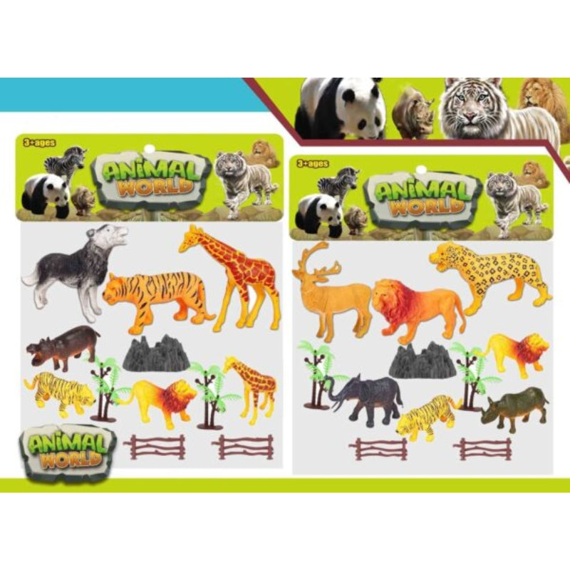 Set Of Wild Animal Figures Toy