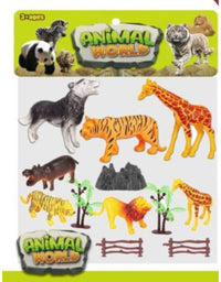 Set Of Wild Animal Figures Toy
