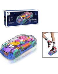 Gear Transparent Car With Light And Sound Toy For Kids
