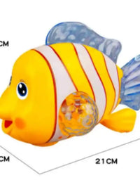 Electric Clown Fish With Light And Sound Toy For Kids
