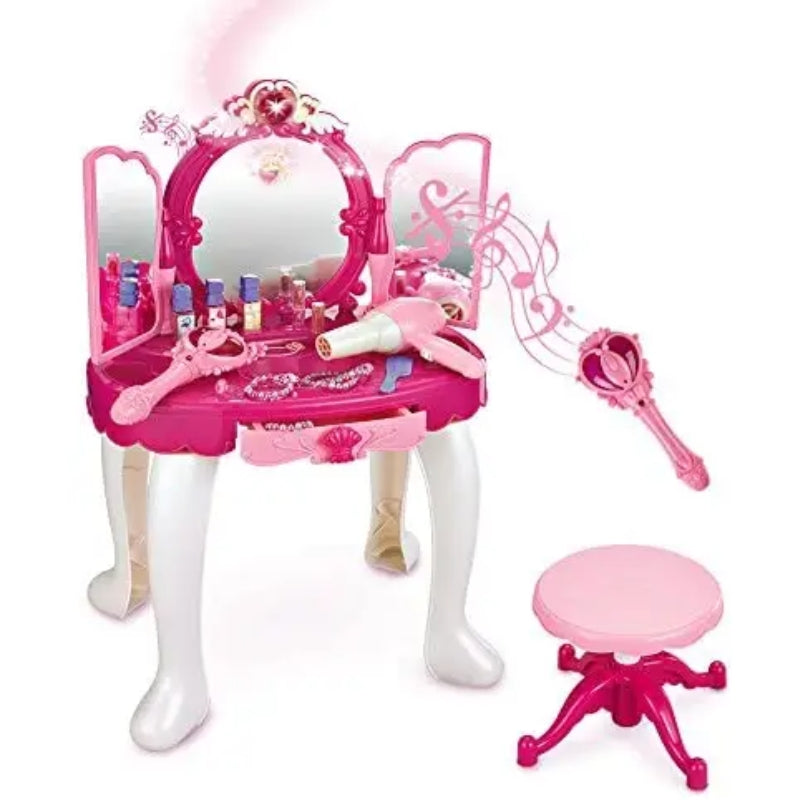 Glamour Mirror Makeup Dressing Table For Girls