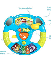 Baby Electric Steering Wheel With Sound Toy For Kids
