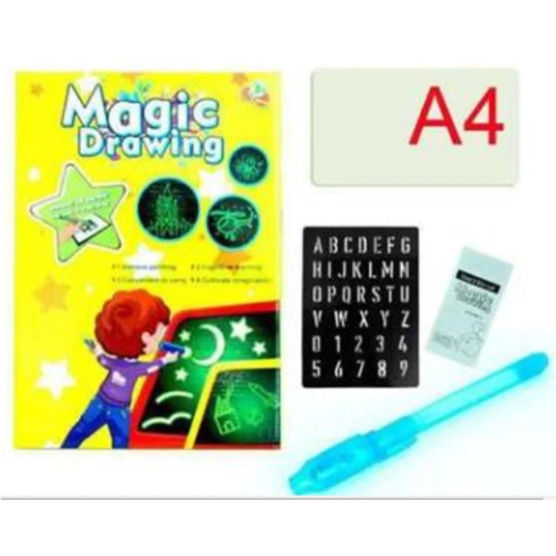 3D Magic Drawing Board With Light Toy For Kids