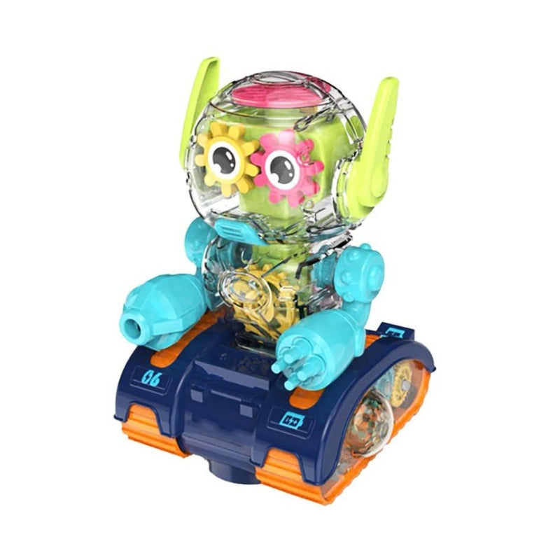 Electric Gear Robot with Light and Music Toy For Kids