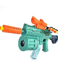 Electric Bubble Machine Gun with Soft Bullet Blaster Toy For Kids
