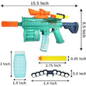 Electric Bubble Machine Gun with Soft Bullet Blaster Toy For Kids