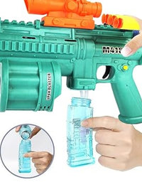 Electric Bubble Machine Gun with Soft Bullet Blaster Toy For Kids
