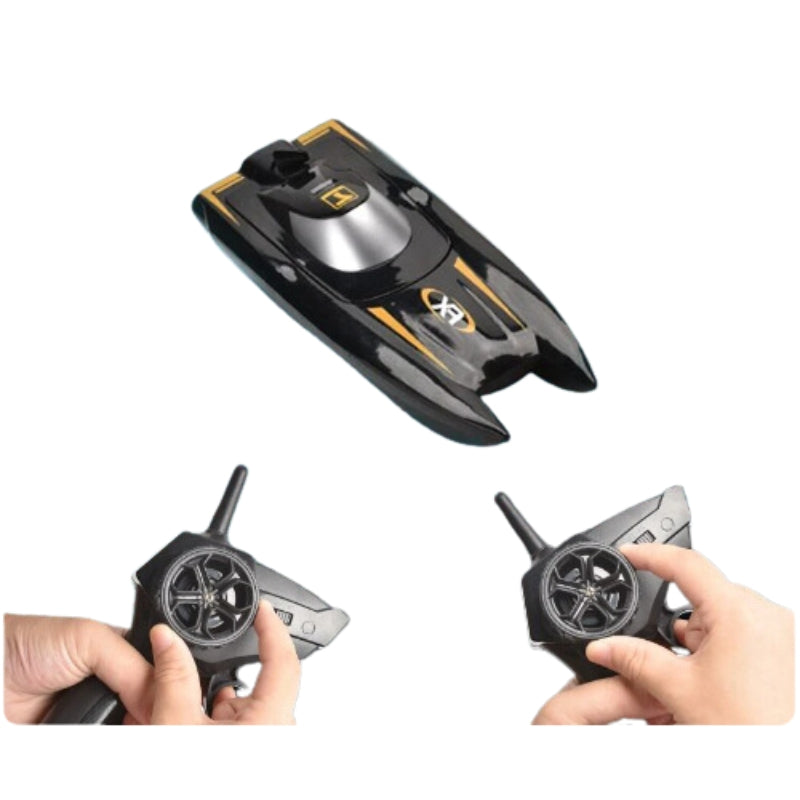 Remote Control Boat - High-Speed Surfer Racing Speedboat Toy For Kids